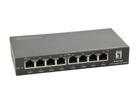 8-Port Gigabit PoE Switch, 802.3at/af PoE, 120W