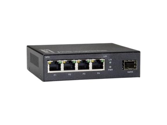 5-Port Gigabit Switch with 1xSFP