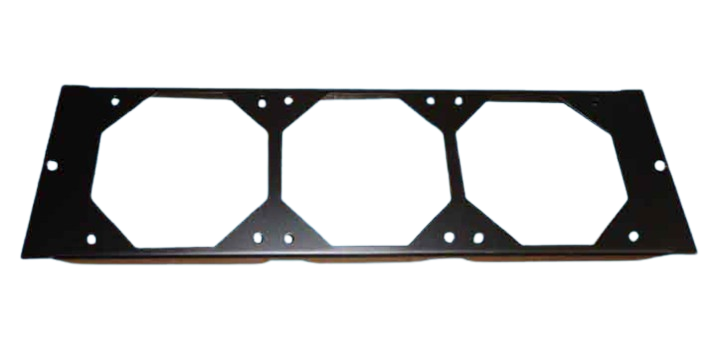 Top & Bottom - Fan Plate -  Fully Punched - No Fans
