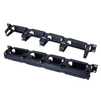 1U Cable Management panel - Plastic with cover 