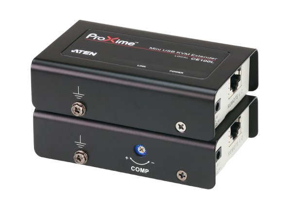 USB VGA Cat 5 Mini KVM Extender (1280 x 1024@100m)
