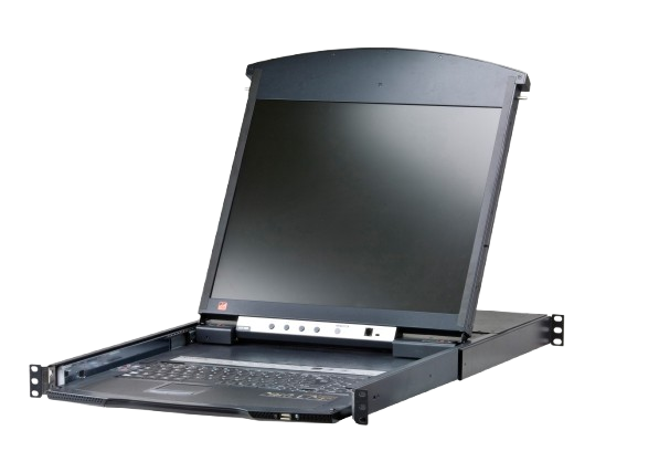 Dual-rail Cat5 LCD KVM Switch -  8-Port  -17