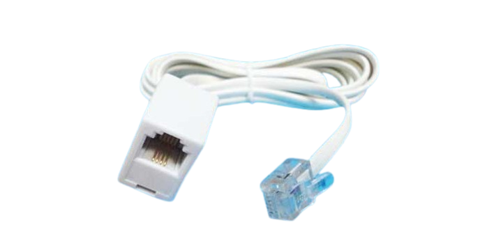 PLUG TO JACK EXTENSION CORD 7 FEET - 6P4C
