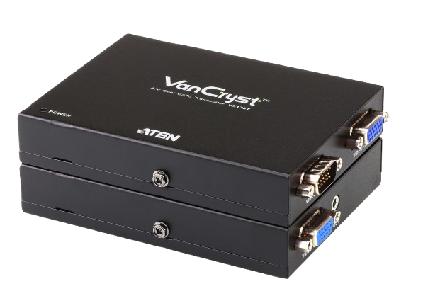 VGA/Audio Extender. 1024x768@60Hz(300m). VGA gain control.
