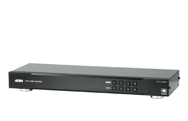 4x4 HDMI Matrix Switch. Cascadable. IR/RS232 Control.
